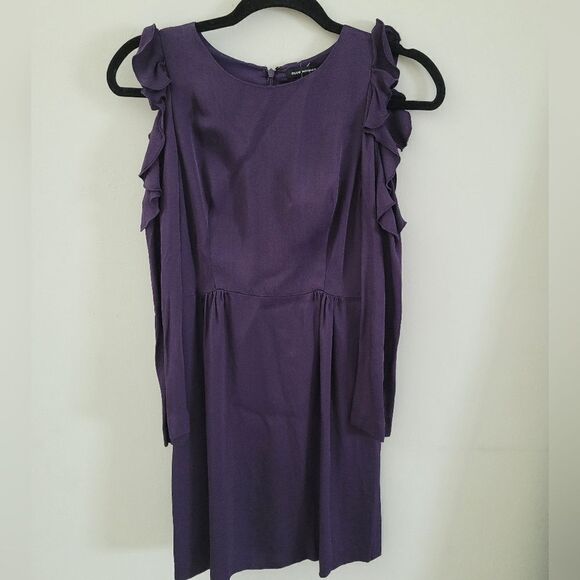 Club Monaco plum dress with cut-out sleeves Size 00 - Picture 1 of 16